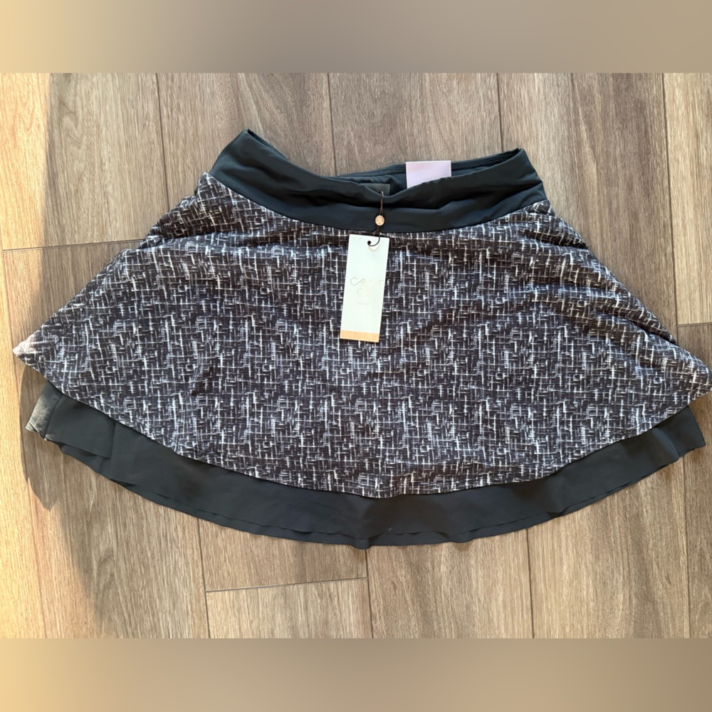 Chic Black and Gray Skirt